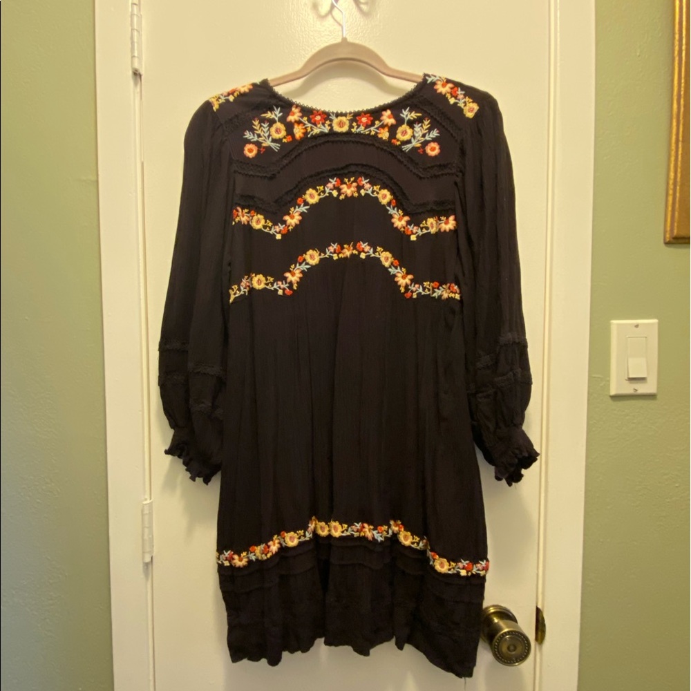 Eggplant floral tunic/dress